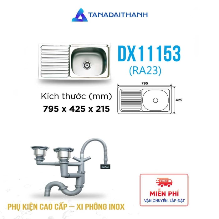 Chậu rửa Đại Thành DX11153 (RA23)