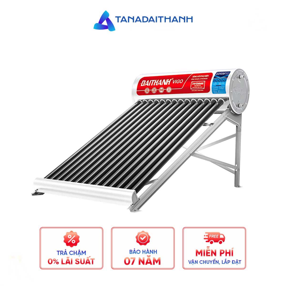 Máy nước nóng năng lượng cao cấp Inox 316