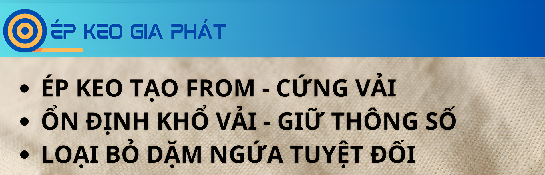 TÍNH ỨNG DỤNG CỦA ÉP KEO VẢI NGUYÊN CÂY