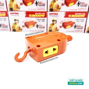 Ổ Cắm – Đầu Nối Điện 2 Cổng 3000W 15A S3000W SOPOKA