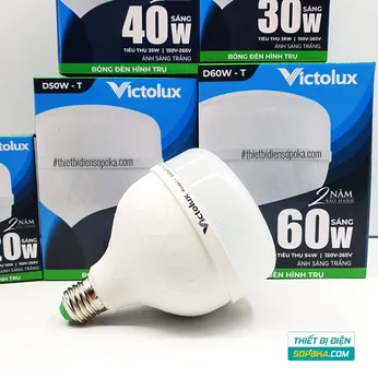 Bóng Đèn LED Hình Trụ Victolux 20W–60W 150–265V Victolux (SOPOKA)