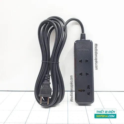 SOPOKA Ổ Cắm Điện 3 Lỗ 2200W Lõi Sứ Chịu Nhiệt Chống Va Đập 3K3 / 3K5