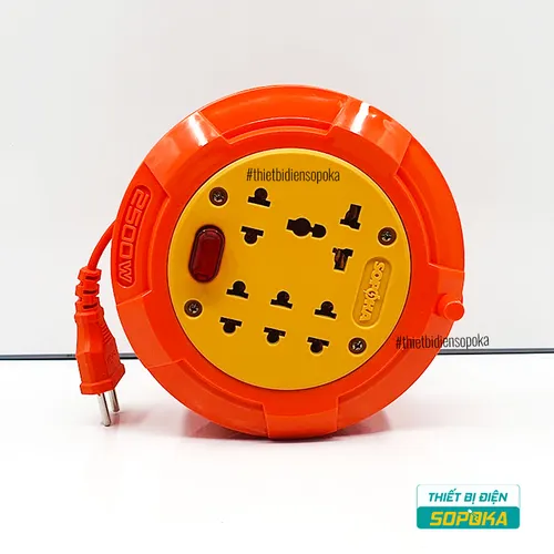 Ổ Cắm Điện Quay Cuộn Dây 2500W 10A 220V R45/R75/R95 SOPOKA