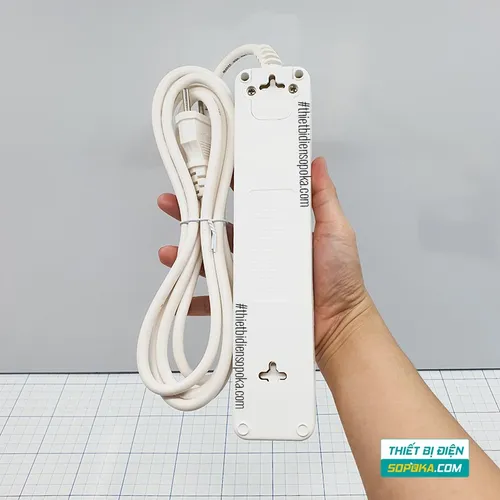 Ổ Cắm Điện 4 Lỗ Chéo Lõi Chịu Nhiệt 2200W 10A 4A2 SOPOKA