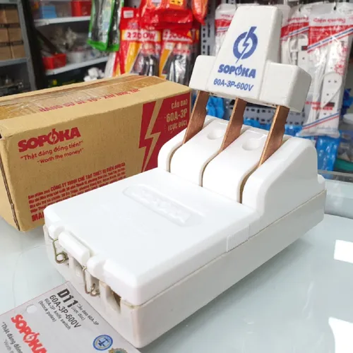 Cầu Dao Đế Sứ 3 Pha 3P 60A 600V D11 SOPOKA