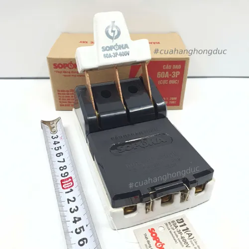 Cầu Dao Đế Sứ 3 Pha 3P 60A 600V D11 SOPOKA