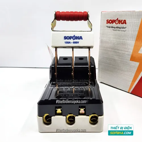 Cầu Dao Đế Sứ 3 Pha 3P 150A 600V D17 SOPOKA