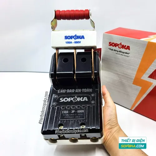 Cầu Dao Đế Sứ 3 Pha 3P 150A 600V D17 SOPOKA