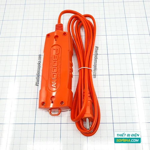 Ổ Cắm Điện 3 Lỗ 3000W 15A T3-3000W / T5-3000W / T10-3000W SOPOKA