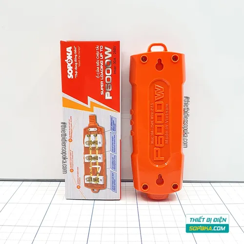 Ổ Cắm Điện 3 Lỗ 6000W Lõi Sứ Không Dây P6000W SOPOKA