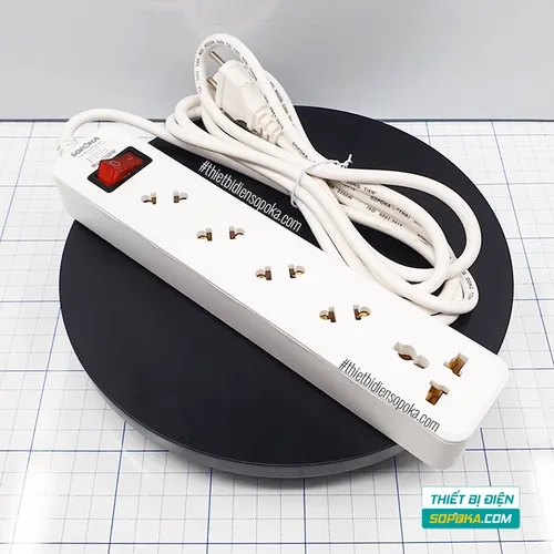 Ổ Cắm Điện 5 Lỗ Chéo 2200W 10A 5A2 SOPOKA