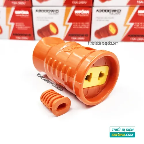 Phích Cắm Điện Âm Siêu Chịu Tải 3000W 15A 220V A3000W-Đ SOPOKA
