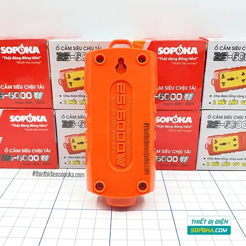 Ổ Cắm Điện 2 Lỗ Không Dây 6000W 2S-6000W SOPOKA