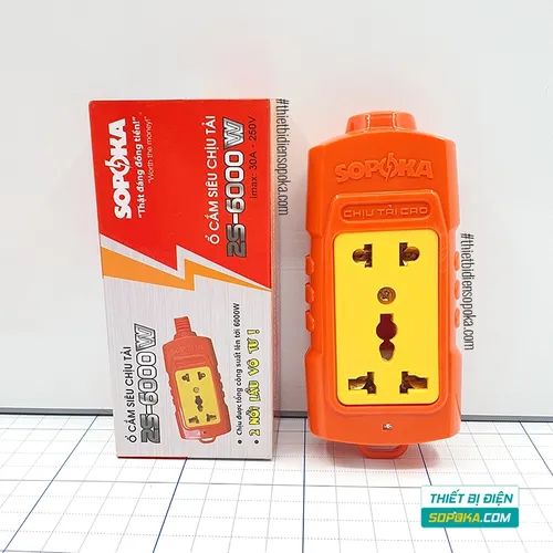 Ổ Cắm Điện 2 Lỗ Không Dây 6000W 2S-6000W SOPOKA
