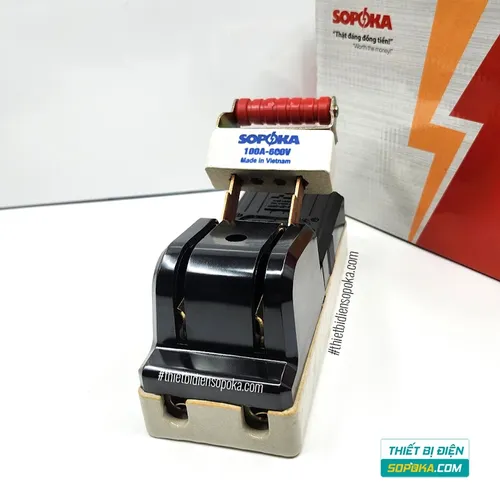 Cầu Dao Đế Sứ 1 Pha 100A 2P 600V D33 SOPOKA