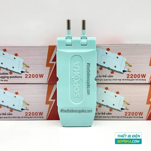 Ổ Chia Điện 5 Lỗ Loại Dẹp 2200W 10A Q5 SOPOKA