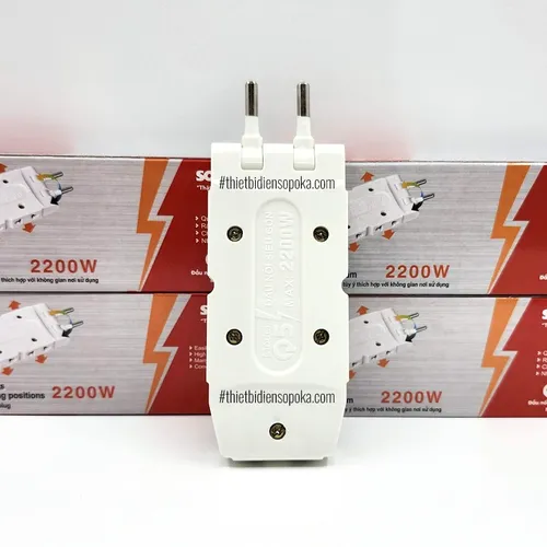 Ổ Chia Điện 5 Lỗ Loại Dẹp 2200W 10A Q5 SOPOKA