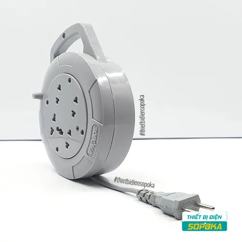 Ổ Cắm Điện Quay Cuộn Dây Tròn 2200W 10A Q45G/Q75G SOPOKA