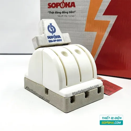 Cầu Dao Đảo Đế Sứ 3 Pha 3P 2N 600V 30A D26/D26A SOPOKA