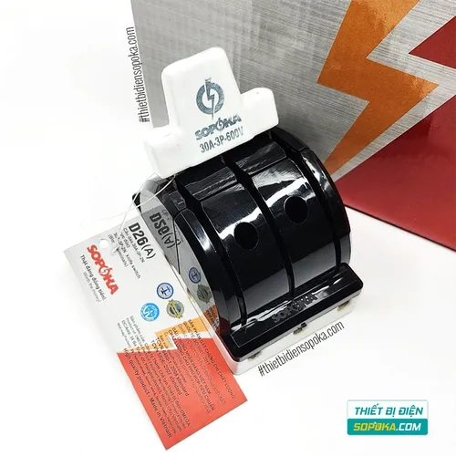 Cầu Dao Đảo Đế Sứ 3 Pha 3P 2N 600V 30A D26/D26A SOPOKA