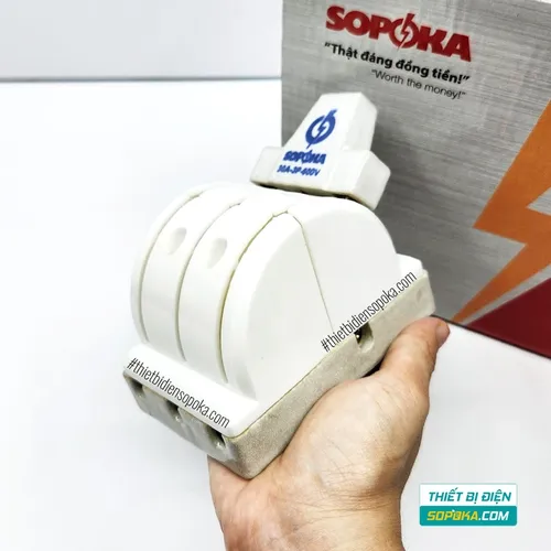Cầu Dao Đảo Đế Sứ 3 Pha 3P 2N 600V 30A D26/D26A SOPOKA
