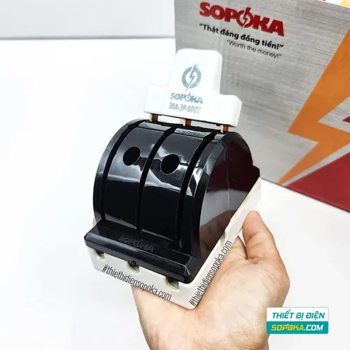 Cầu Dao Đảo Đế Sứ 3 Pha 3P 2N 600V 30A D26/D26A SOPOKA