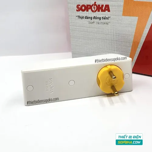 Phích Cắm Chia Điện 5 Lỗ Cổ Xoay 2200W 10A P25T/P25X SOPOKA