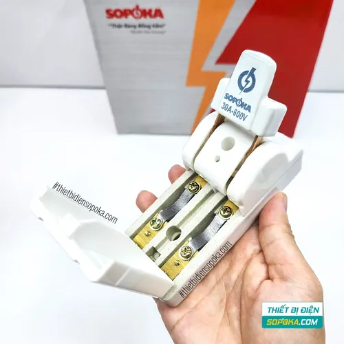 Cầu Dao Đế Sứ 1 Pha 30A 2P 600V D5H SOPOKA