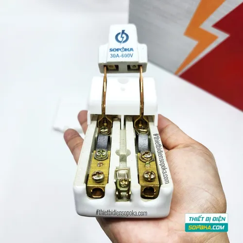 Cầu Dao Đế Sứ 1 Pha 30A 2P 600V D5H SOPOKA