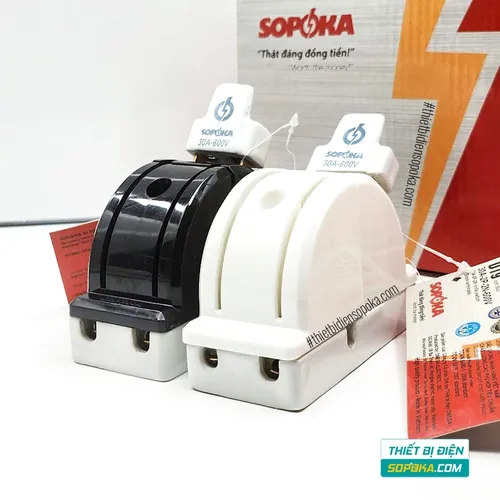 Cầu Dao Đảo Đế Sứ 1 Pha 30A 2P 600V D19 SOPOKA