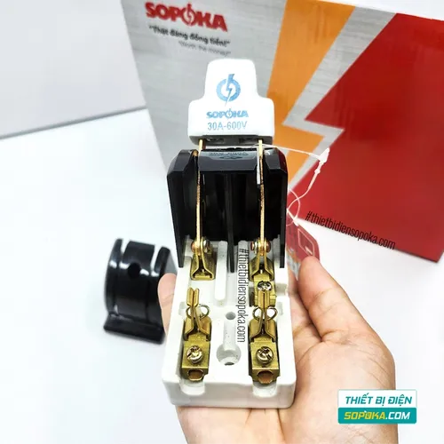 Cầu Dao Đảo Đế Sứ 1 Pha 30A 2P 600V D19 SOPOKA