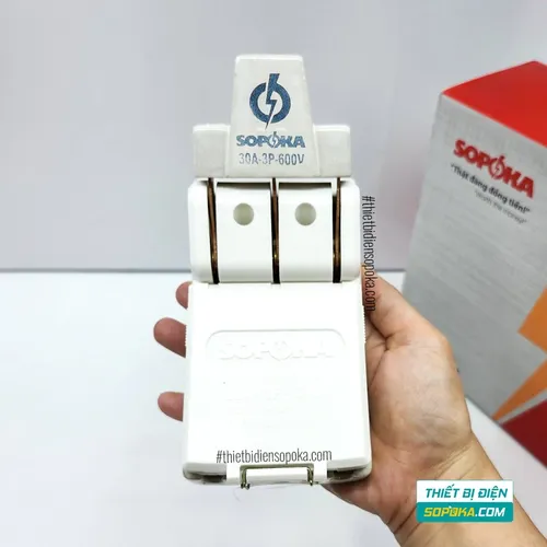 Cầu Dao Đế Sứ 3 Pha 3P 30A 600V D9/D9A SOPOKA