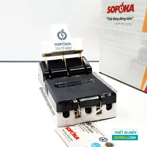 Cầu Dao Đế Sứ 3 Pha 3P 30A 600V D9/D9A SOPOKA