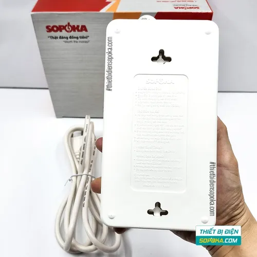 Ổ Cắm Điện 6 Lỗ Chéo Lõi Chịu Nhiệt 2200W 10A 6A2 SOPOKA