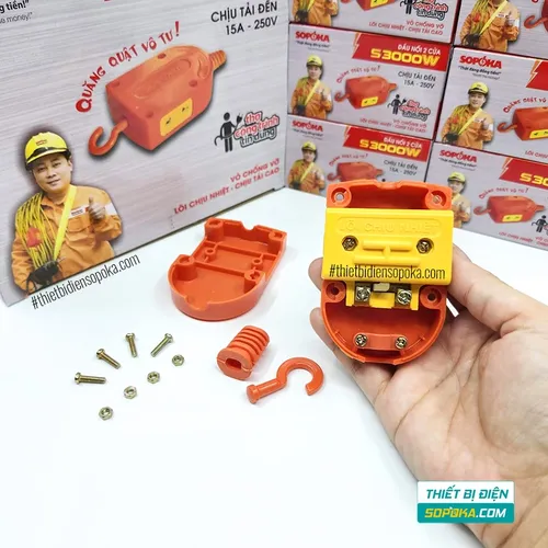 Ổ Cắm – Đầu Nối Điện 2 Cổng 3000W 15A S3000W SOPOKA