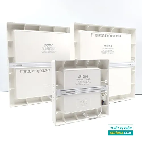 Bóng Đèn LED Ốp Trần Nổi Vuông 12W/18W/24W 85–265V SS12W/SS18W/SS24W SOPOKA
