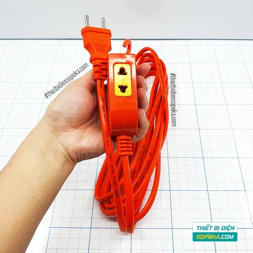Dây Nối Ổ Cắm Dài Siêu Chịu Tải 3000W S103000W SOPOKA