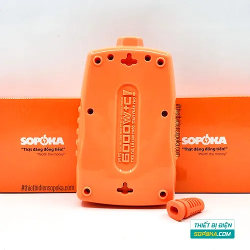 Ổ Cắm Điện 6000W 6 Lỗ Chéo Không Dây 30A 6S-6000W+C SOPOKA