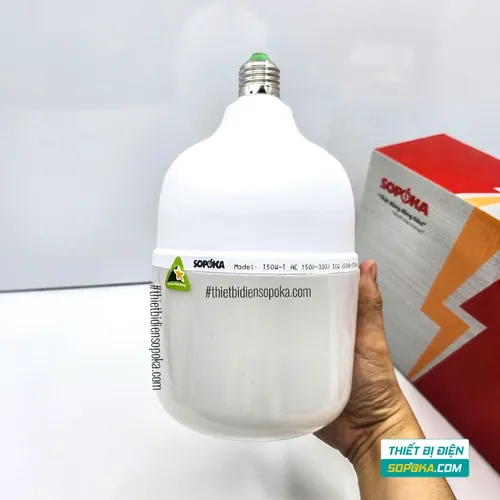 Bóng Đèn LED Hình Trụ Trơn Sáng Trắng Dòng T 20W–50W 85–265V T20W-T/T30W-T/T40W-T/T50W-T SOPOKA