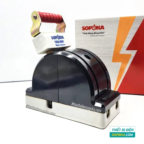 Cầu dao đảo đế sứ 150A, cầu dao đảo 1 pha 150A, cầu dao đảo 2P 600V 2N, cầu dao đảo D41 SOPOKA