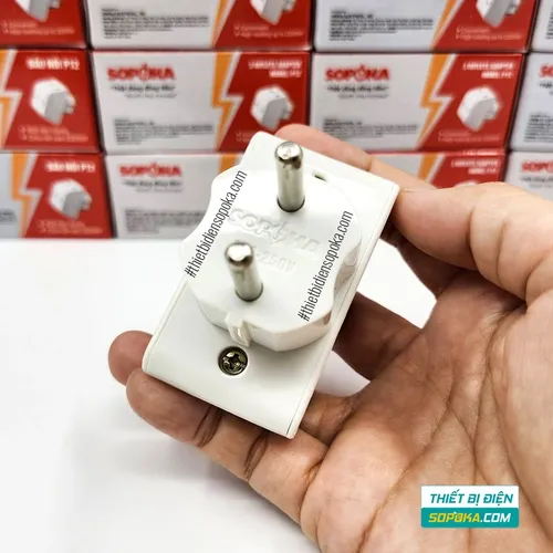 Đầu Nối Chia Điện 3 Lỗ Cổ Cao 2200W 10A-220V P12 SOPOKA