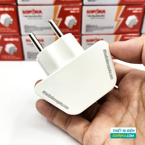 Đầu Nối Chia Điện 3 Lỗ Cổ Cao 2200W 10A-220V P12 SOPOKA