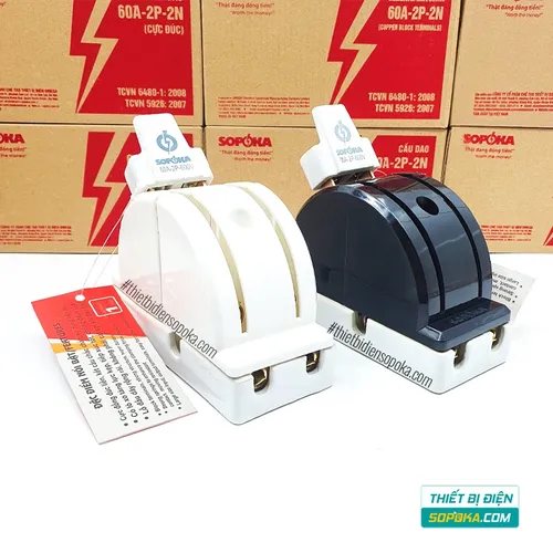 Cầu Dao Đảo Đế Sứ 1 Pha 60A 2P 600V 2N D22 SOPOKA