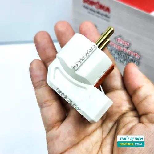 Phích Cắm Điện Dương Gập Vuông Góc 3000W 15A P3000W-G1 SOPOKA