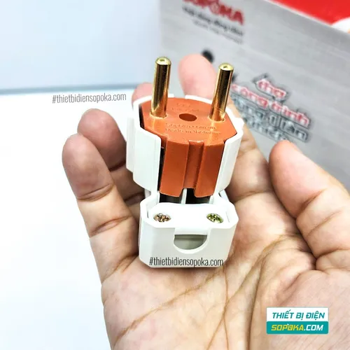 Phích Cắm Điện Dương Gập Vuông Góc 3000W 15A P3000W-G1 SOPOKA