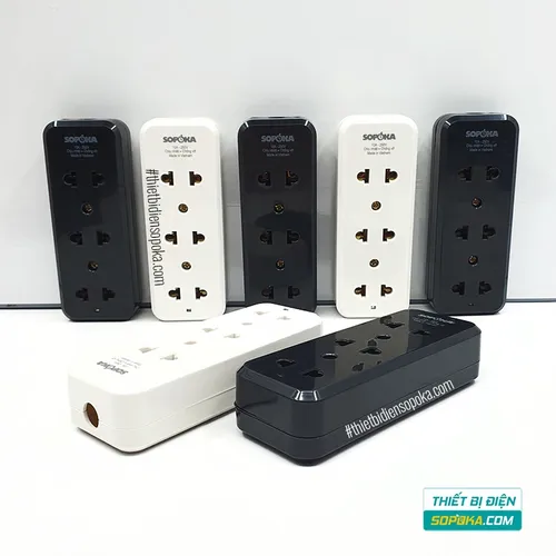 Ổ Cắm Điện 3 Lỗ Không Dây 2200W 10A 3D-0/3S-0 SOPOKA