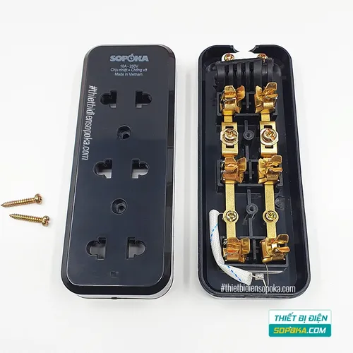 Ổ Cắm Điện 3 Lỗ Không Dây 2200W 10A 3D-0/3S-0 SOPOKA