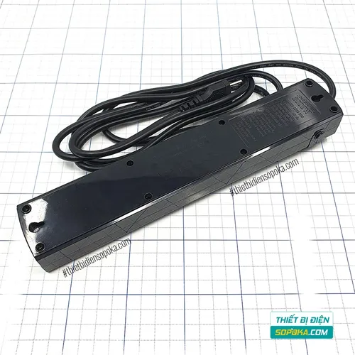 Ổ Cắm Điện 5 Lỗ 3 Chấu Lõi Sứ Chống Cháy Tự Ngắt Quá Tải 2200W 10A 5T SOPOKA