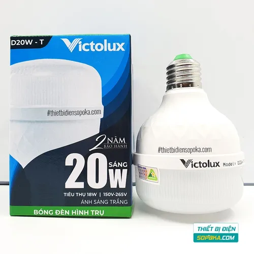Bóng Đèn LED Hình Trụ Victolux 20W–60W 150–265V Victolux (SOPOKA)