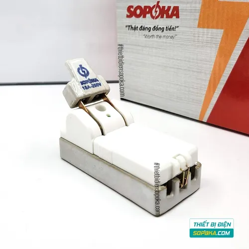 Cầu Dao Đế Sứ 1 Pha 15A 2P D1H SOPOKA